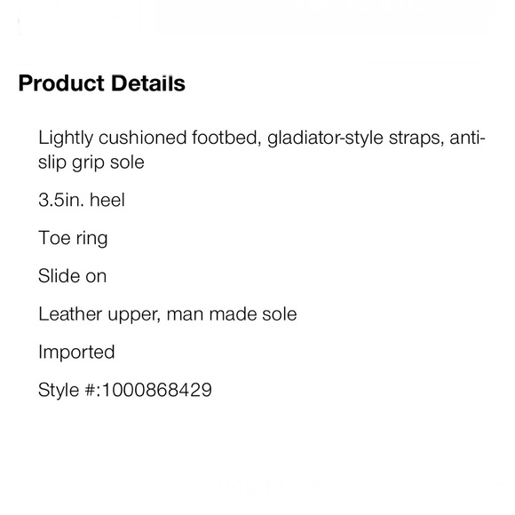 Aerosoles Black Leather Harley Heel Sandals Gladiator Straps Women’s Size 11 - Picture 8 of 8